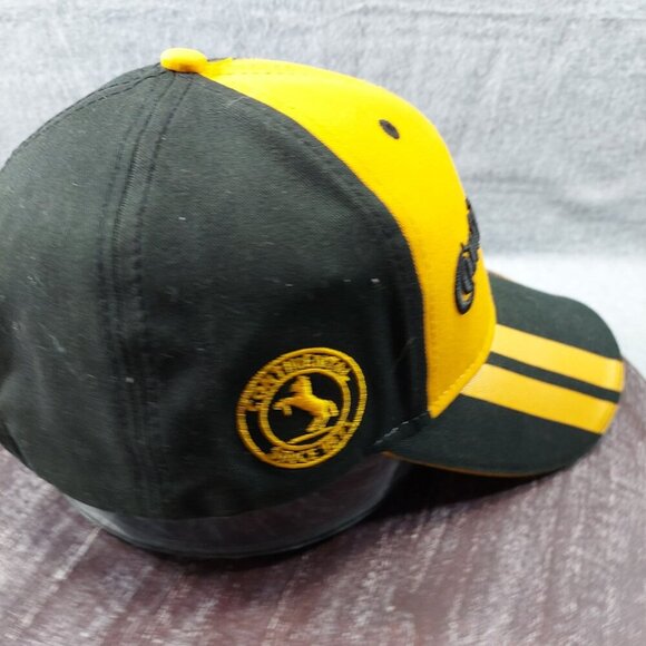 Continental Yellow & Black Logo Baseball Cap With Adjustable Strap - Picture 3 of 11